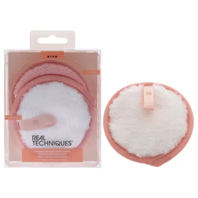 Real Techniques Ladies Makeup Remover Pads Reusable Plus Dual-sided Makeup 079625040678 In Pink