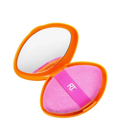 Real Techniques Miracle 2-in-1 Powder Puff + Travel Case In White