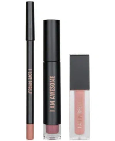Realher 3-pc. Lip Set In I Am Awesome (deep Nude)