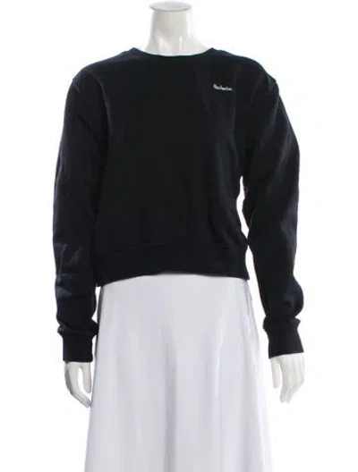 Pre-owned Réalisation Par Crew Neck Long Sleeve Sweatshirt In Black