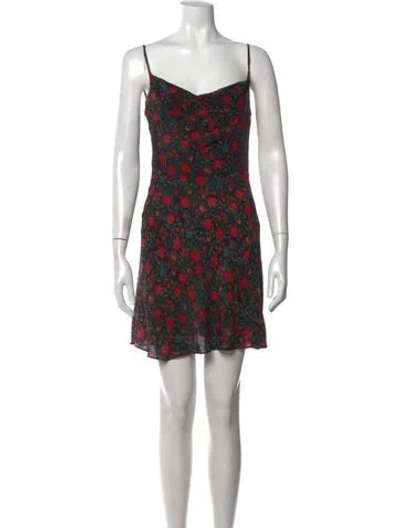 Pre-owned Réalisation Par Floral Print Mini Dress In Multi