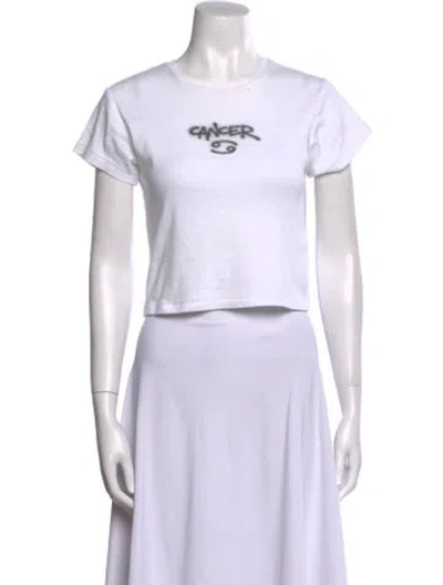 Pre-owned Réalisation Par Graphic Print Crew Neck T-shirt In White