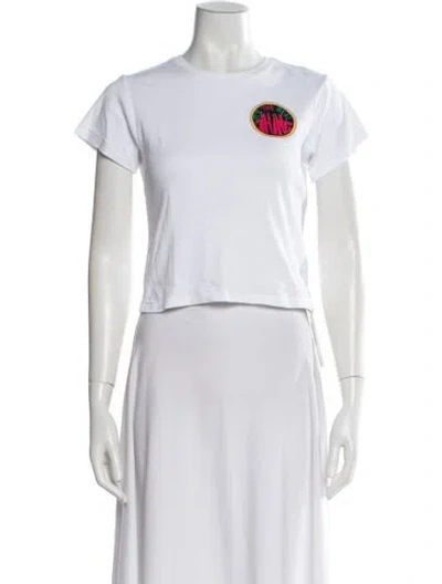 Pre-owned Réalisation Par Graphic Print Crew Neck T-shirt In White