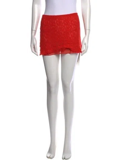 Pre-owned Réalisation Par Lace Mini Skirt In Orange
