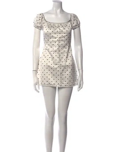 Pre-owned Réalisation Par Polka Dot Print Mini Dress In Multicolor