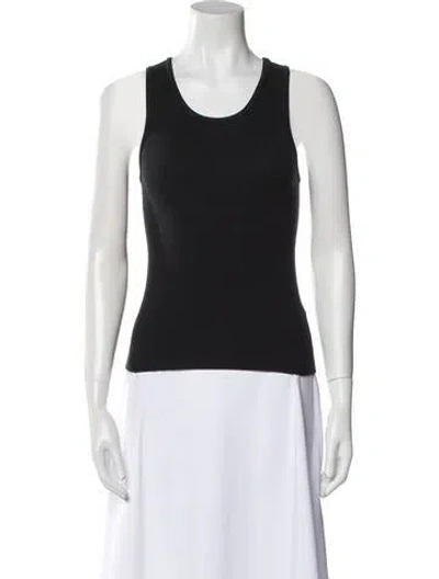 Pre-owned Réalisation Par Scoop Neck Sleeveless Top In Black