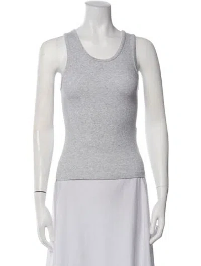 Pre-owned Réalisation Par Scoop Neck Sleeveless Top In Grey