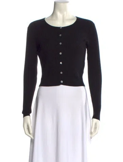 Pre-owned Réalisation Par Scoop Neck Sweater In Black