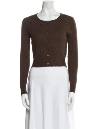 Pre-owned Réalisation Par Scoop Neck Sweater In Brown