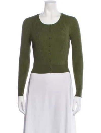 Pre-owned Réalisation Par Scoop Neck Sweater In Green