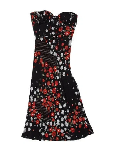 Pre-owned Réalisation Par Silk Knee-length Dress In Black