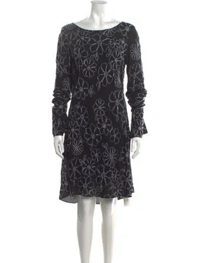 Pre-owned Réalisation Par Silk Knee-length Dress In Black