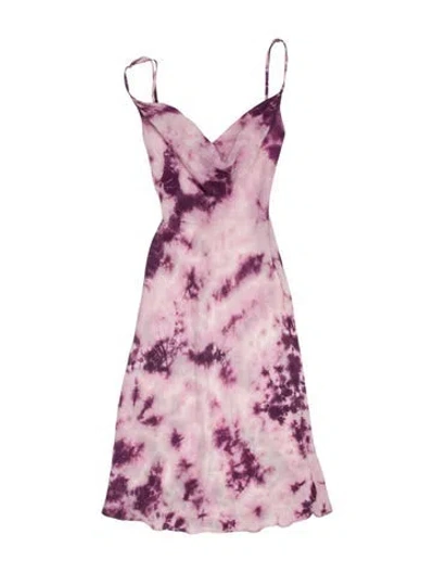 Pre-owned Réalisation Par Silk Knee-length Dress In Purple