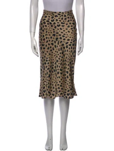 Pre-owned Réalisation Par Silk Knee-length Skirt In Black