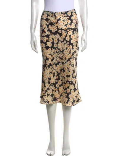 Pre-owned Réalisation Par Silk Knee-length Skirt In Black