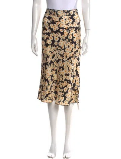 Pre-owned Réalisation Par Silk Knee-length Skirt In Multi