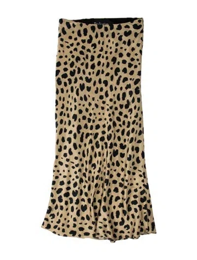 Pre-owned Réalisation Par Silk Knee-length Skirt In Neutral