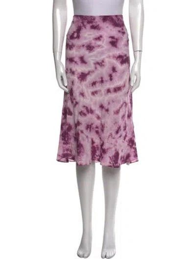 Pre-owned Réalisation Par Silk Knee-length Skirt In Pink