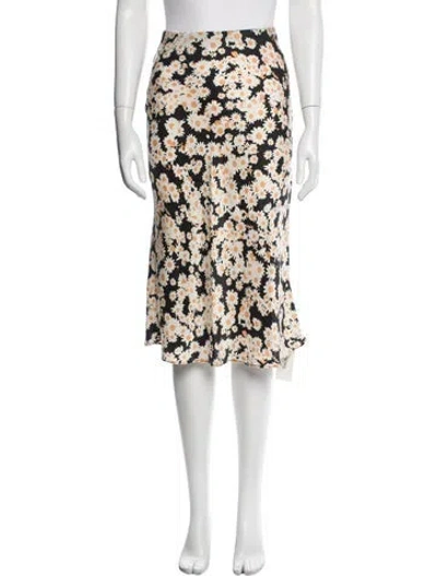 Pre-owned Réalisation Par Silk Knee-length Skirt In White