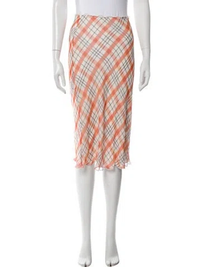 Pre-owned Réalisation Par Silk Knee-length Skirt In White