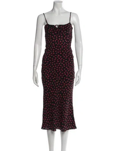 Pre-owned Réalisation Par Silk Long Dress In Black
