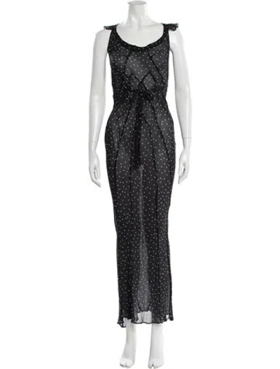 Pre-owned Réalisation Par Silk Long Dress In Black