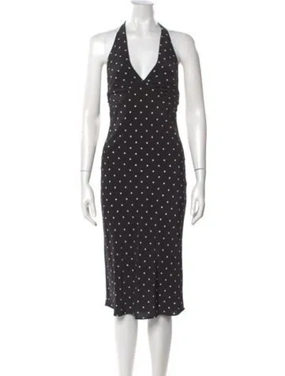 Pre-owned Réalisation Par Silk Long Dress In Black