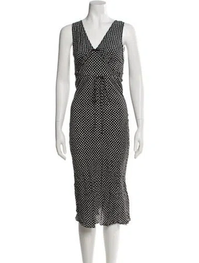 Pre-owned Réalisation Par Silk Long Dress In Black