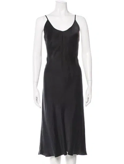 Pre-owned Réalisation Par Silk Long Dress In Black
