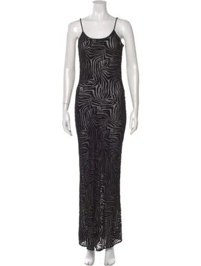 Pre-owned Réalisation Par Silk Long Dress In Black