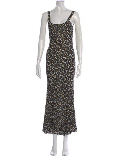 Pre-owned Réalisation Par Silk Long Dress In Black