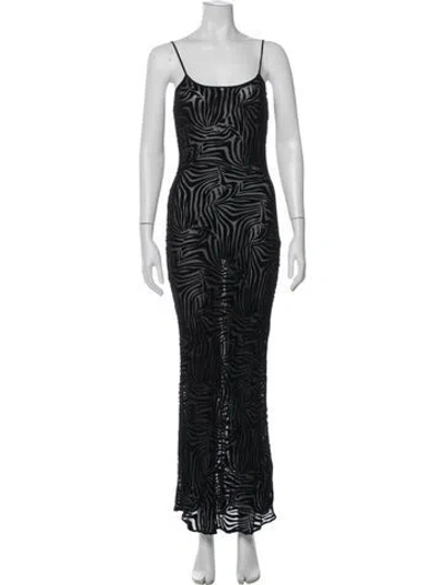 Pre-owned Réalisation Par Silk Long Dress In Black