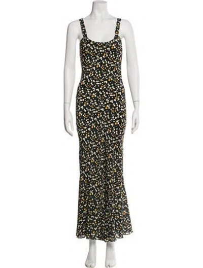 Pre-owned Réalisation Par Silk Long Dress In Black