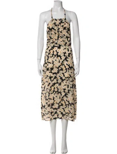 Pre-owned Réalisation Par Silk Long Dress In Black