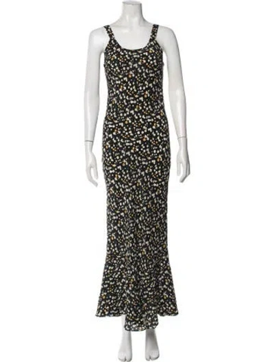 Pre-owned Réalisation Par Silk Long Dress In Black