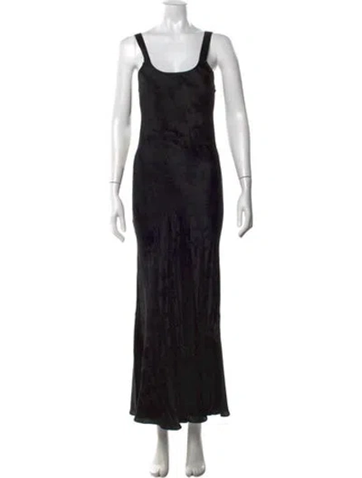 Pre-owned Réalisation Par Silk Long Dress In Black