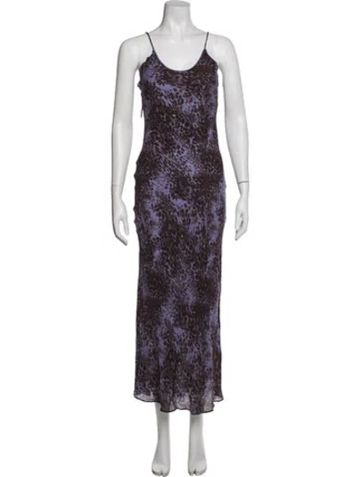 Pre-owned Réalisation Par Silk Long Dress In Black