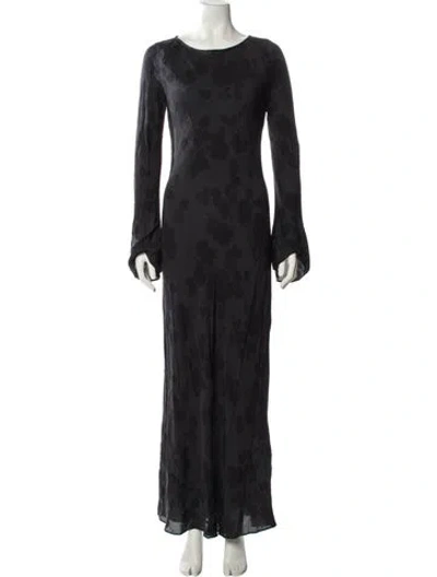 Pre-owned Réalisation Par Silk Long Dress In Blue