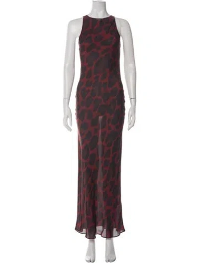 Pre-owned Réalisation Par Silk Long Dress In Green