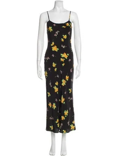 Pre-owned Réalisation Par Silk Long Dress In Grey