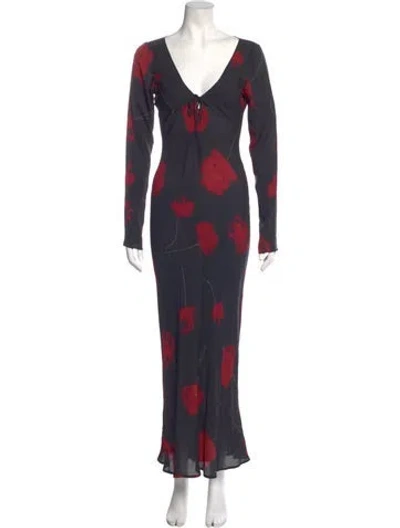 Pre-owned Réalisation Par Silk Long Dress In Multi
