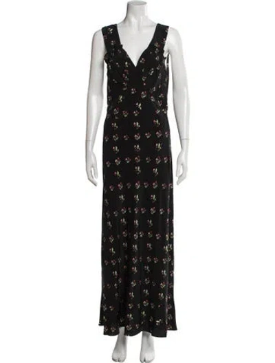 Pre-owned Réalisation Par Silk Long Dress In Multi