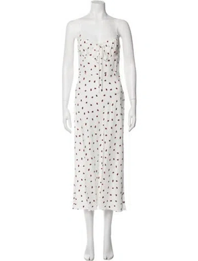 Pre-owned Réalisation Par Silk Long Dress In Neutral