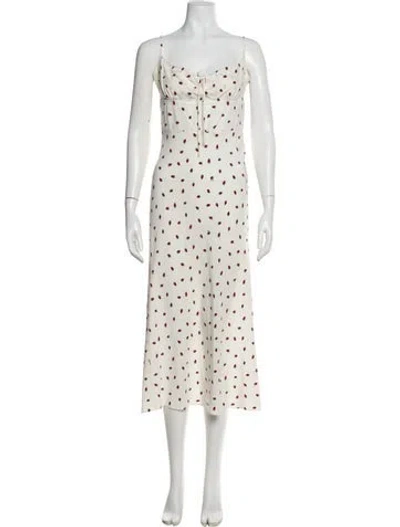 Pre-owned Réalisation Par Silk Long Dress In Neutral