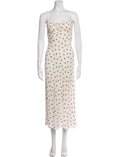Pre-owned Réalisation Par Silk Long Dress In Neutral