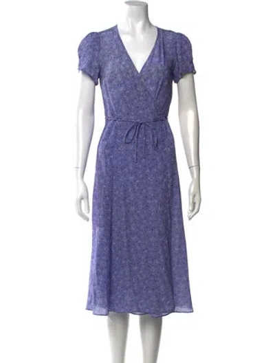 Pre-owned Réalisation Par Silk Long Dress In Purple