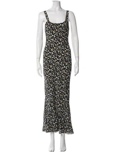 Pre-owned Réalisation Par Silk Long Dress W/ Tags In Black