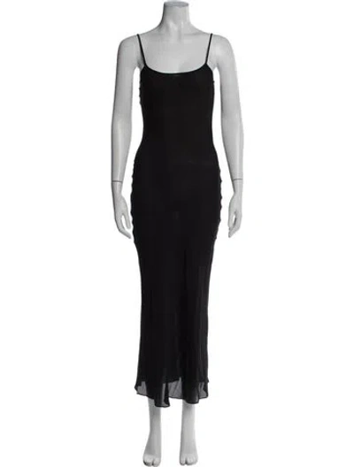 Pre-owned Réalisation Par Silk Long Dress W/ Tags In Black