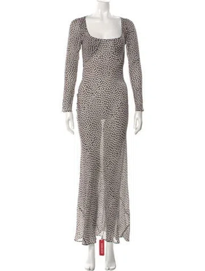 Pre-owned Réalisation Par Silk Long Dress W/ Tags In Brown