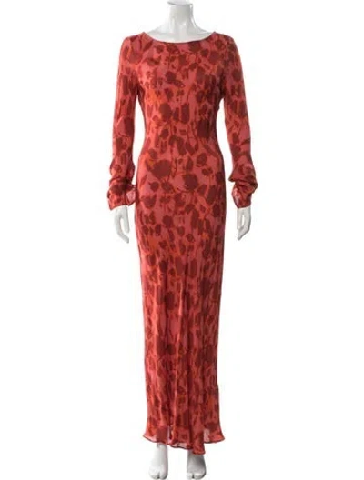 Pre-owned Réalisation Par Silk Long Dress W/ Tags In Red